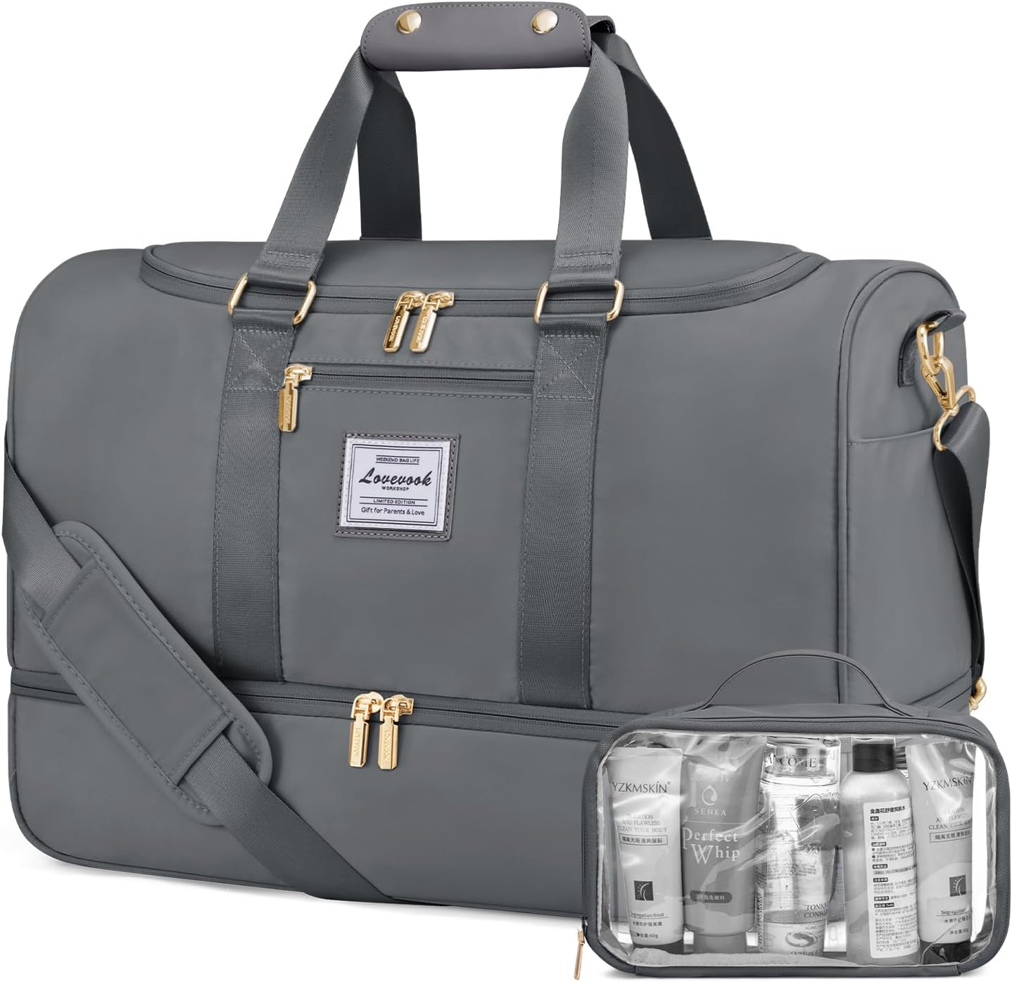 Detalle de LOVEVOOK Sporttasche Reisetasche Damen 35-40L