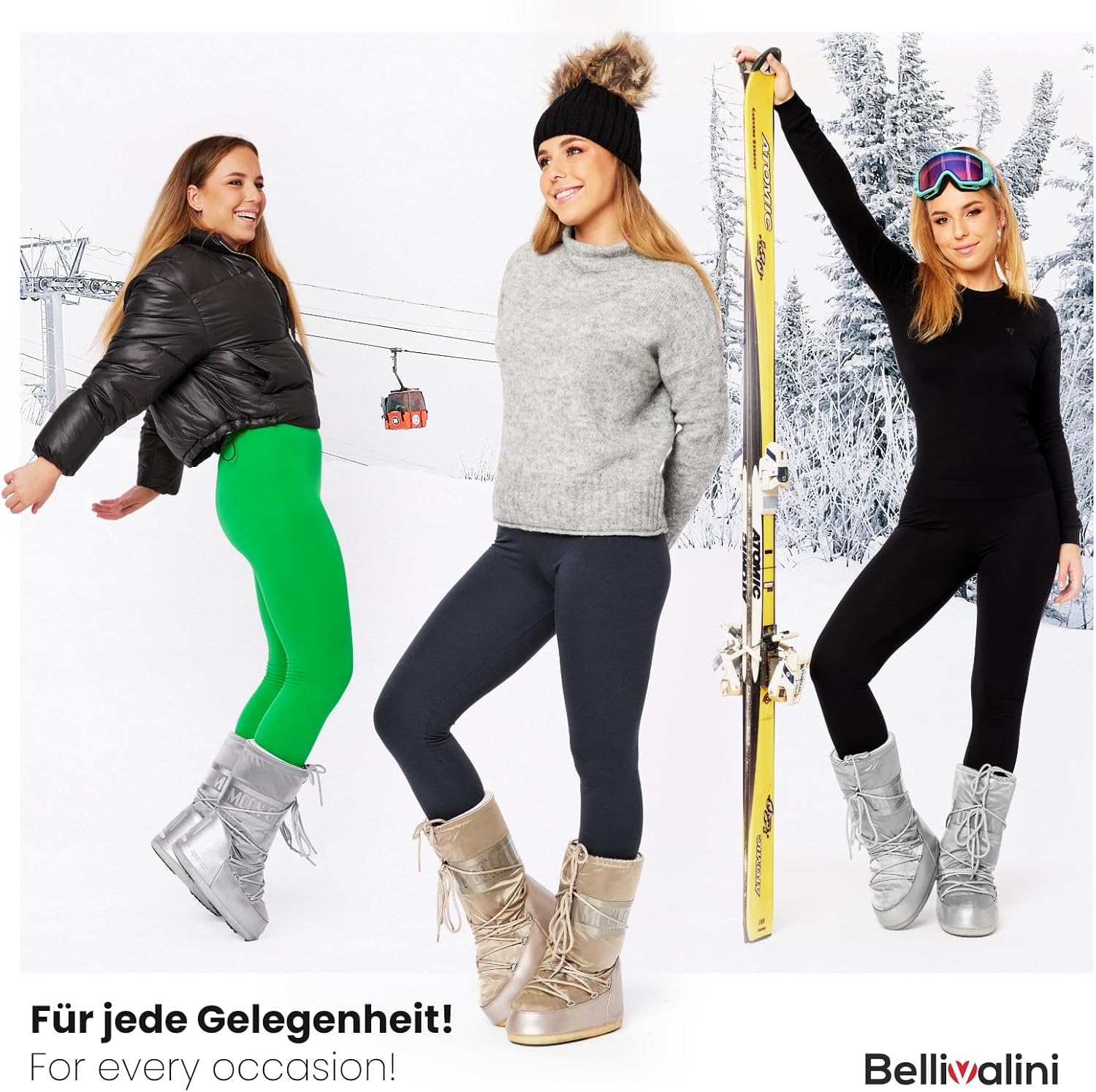 Detalle 2 de Bellivalini BLV50-321 Leggings thermiques femme