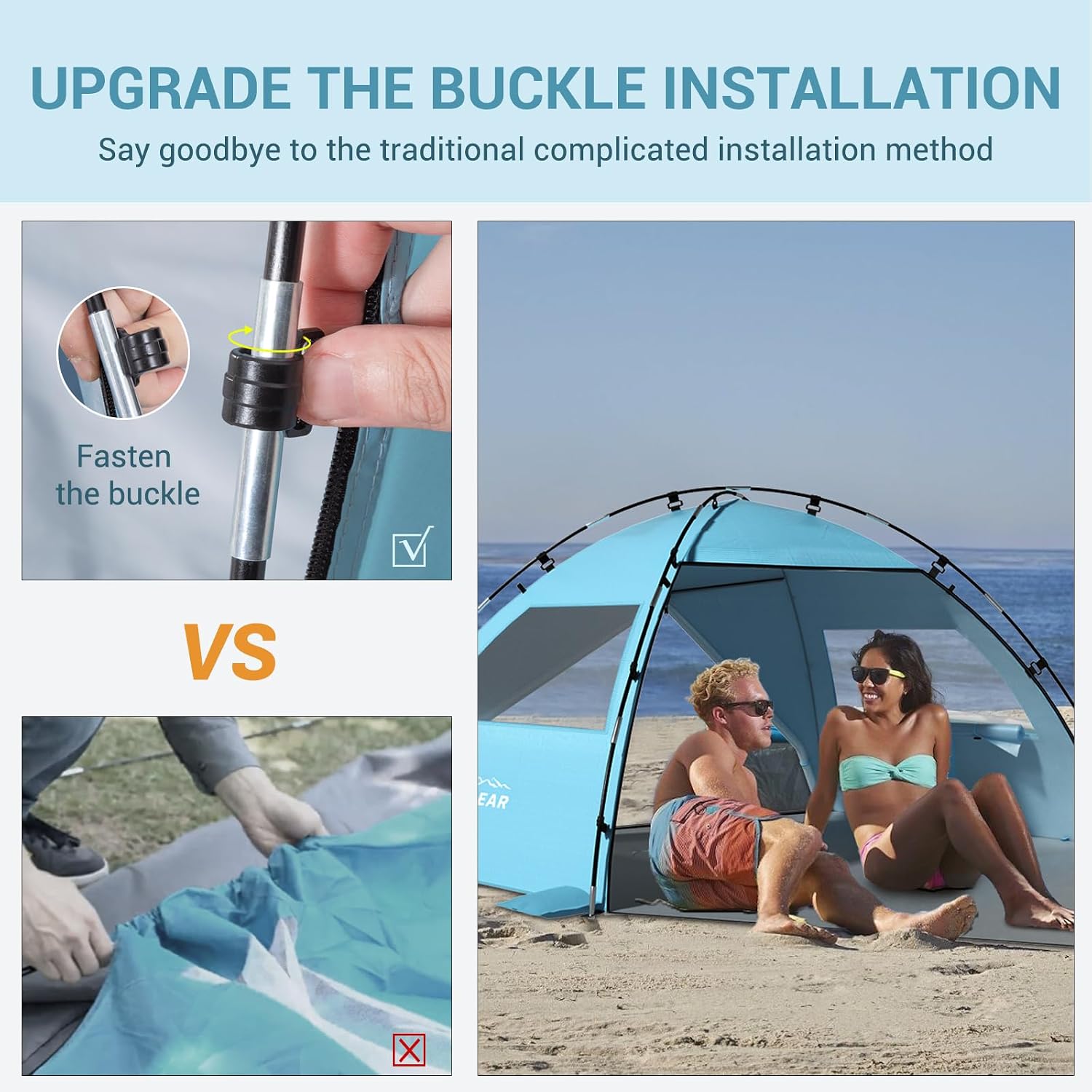 Thumbnail 5 de Elegear CumbreX Beach Tent Sun Shelter with Canopy (4-5 Person)
