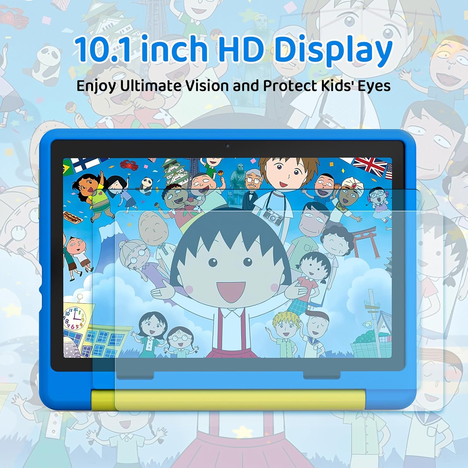 Thumbnail 4 de Tablet Bambini 10" Android 15 Octa-Core, 20 GB RAM, 64 GB ROM (+ 1TB microSD) – Parental Control, Wi‑Fi 6, Custodia Protettiva e Adesivi DIY Blu