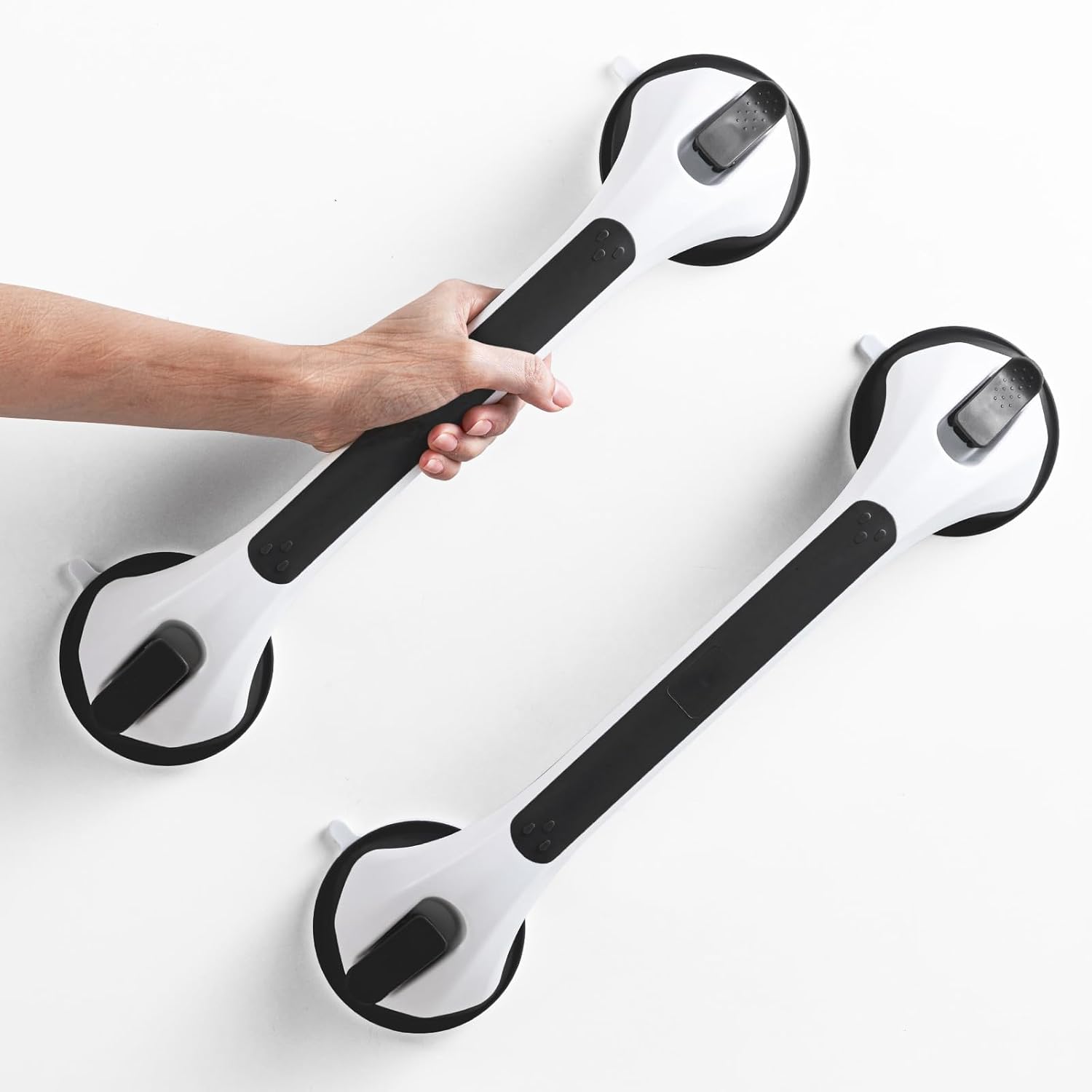 Thumbnail 6 de LEVERLOC 2 Pack Shower Grab Bars with Suction: Safe, Tool-Free Stability for Tile Bathrooms