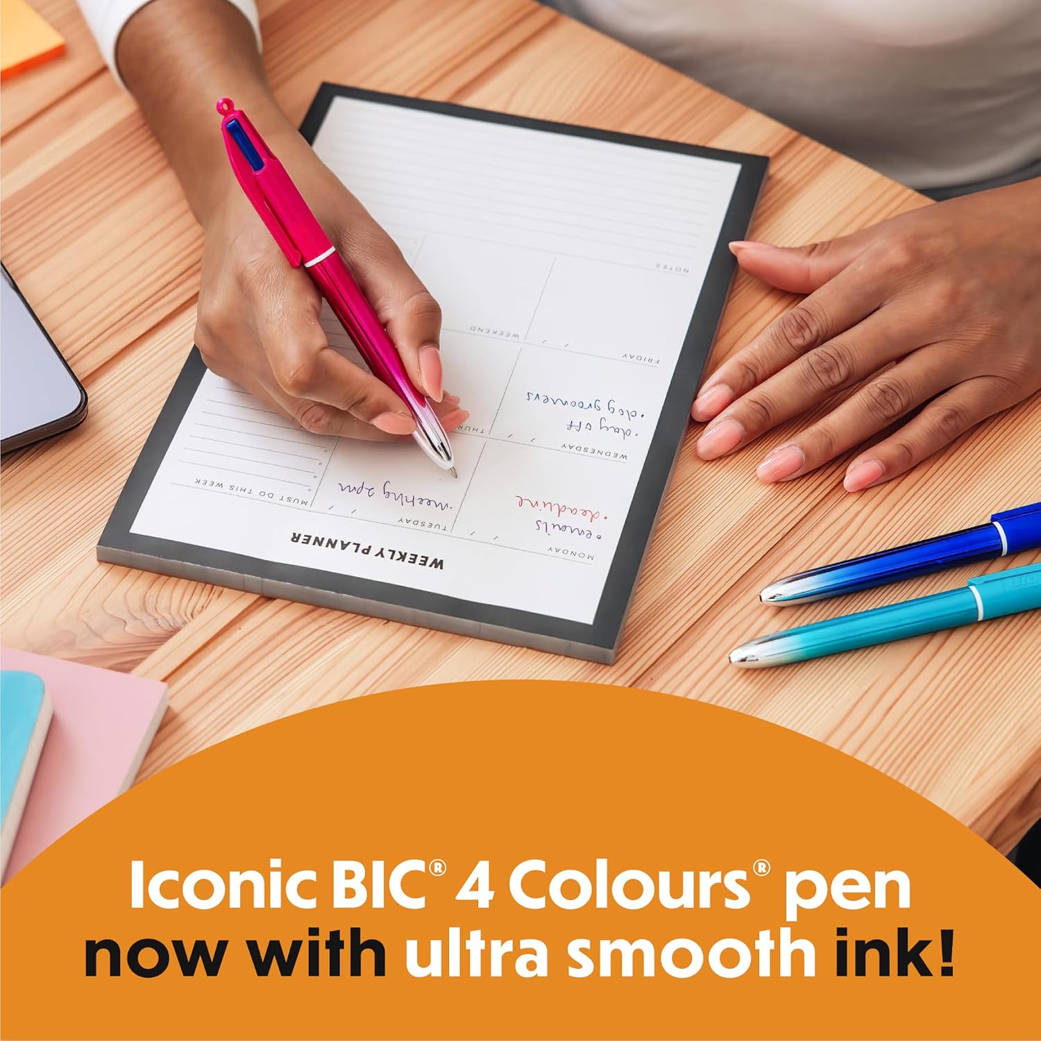 Detalle 2 de BIC 4 Colours Gradient Retractable Pens Pack 5