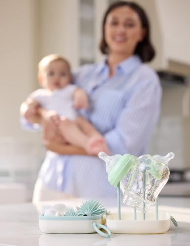 Thumbnail 1 de Momcozy 7-in-1 Babyflaschenbürsten-Set – komplettes Reinigungsset mit Silikonbürste, Strohhalbürste, Seifenspender und Trockengestell