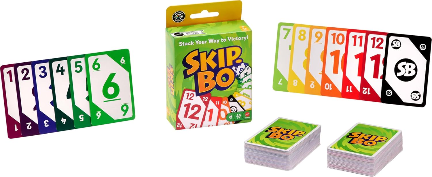 Thumbnail 6 de Mattel Games UNO Skip-Bo 🎴 Juego de Cartas Divertido
