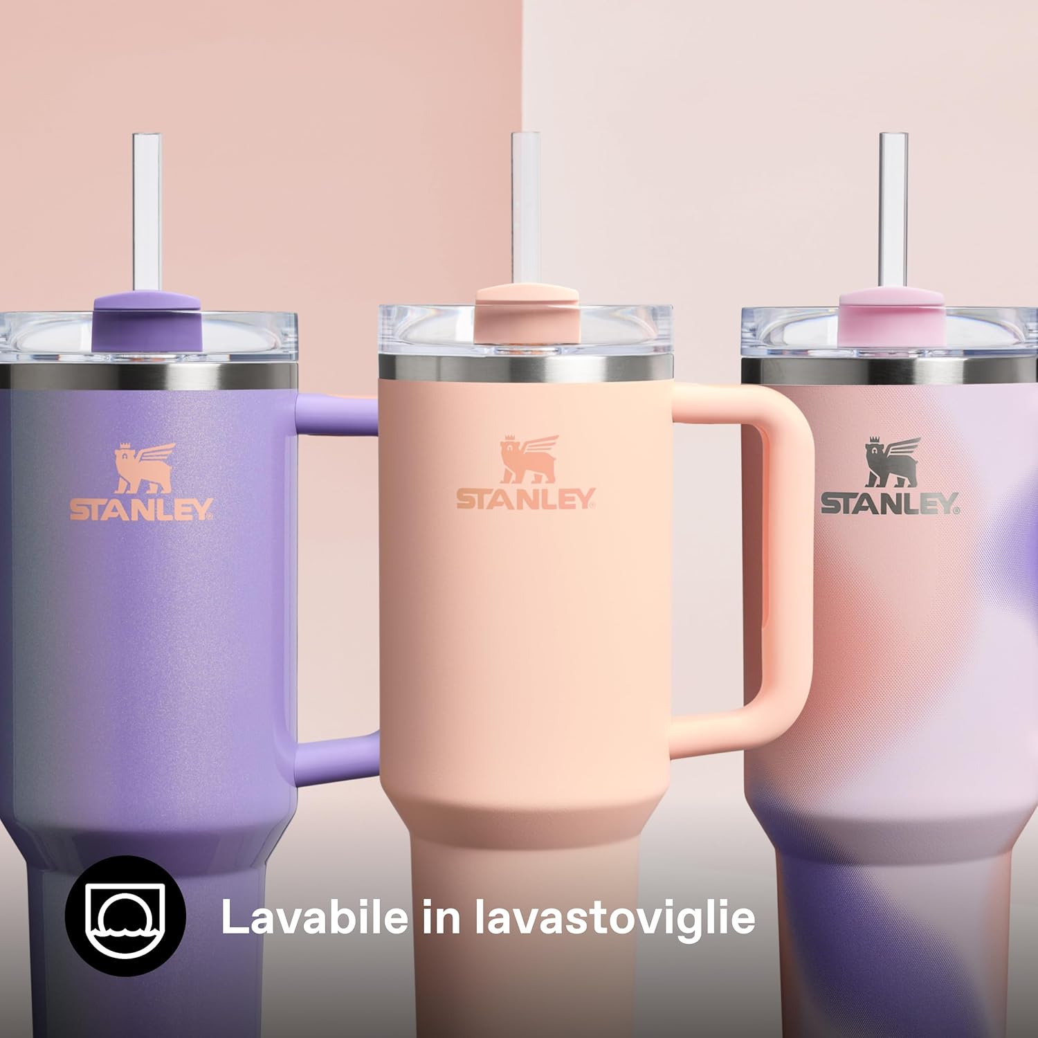 Thumbnail 6 de STANLEY 1913 Quencher H2.0 FlowState con cannuccia 1,2L (arancia Orange Cream) – tazza termica con manico