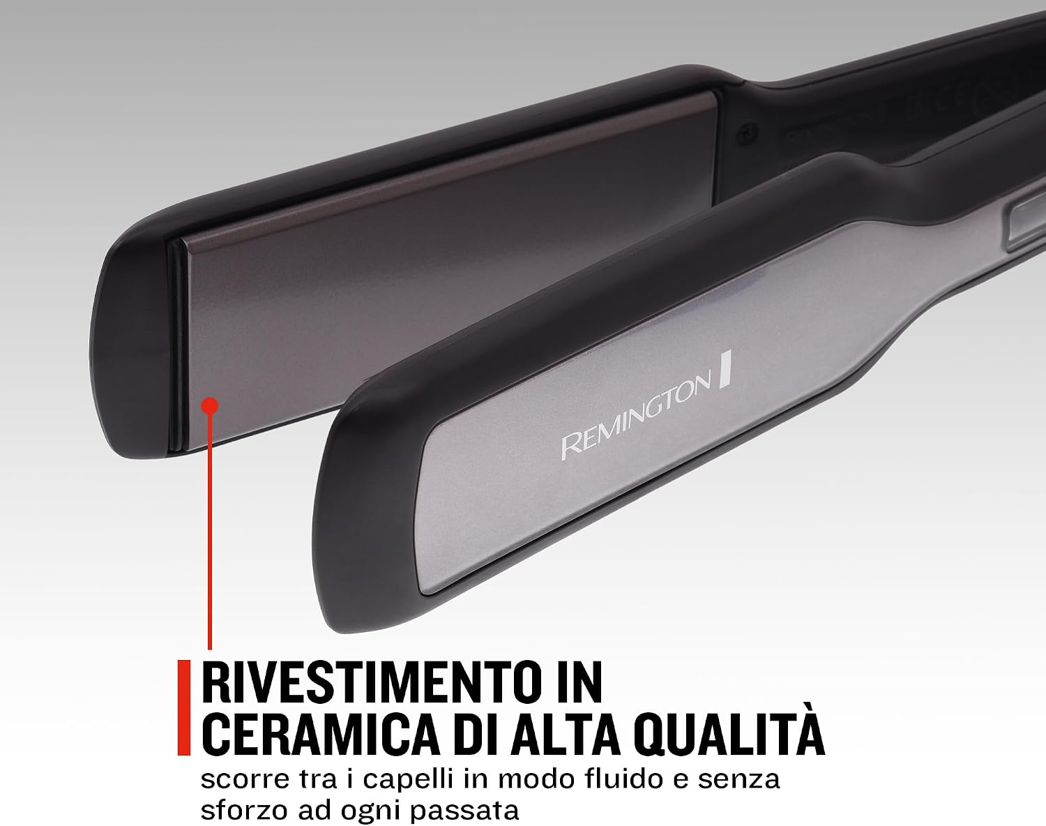 Detalle 2 de Remington Piastra per Capelli Pro-Ceramic Extra Larga S5525 (45 mm) per Capelli Spessi, Crespi e Lunghi