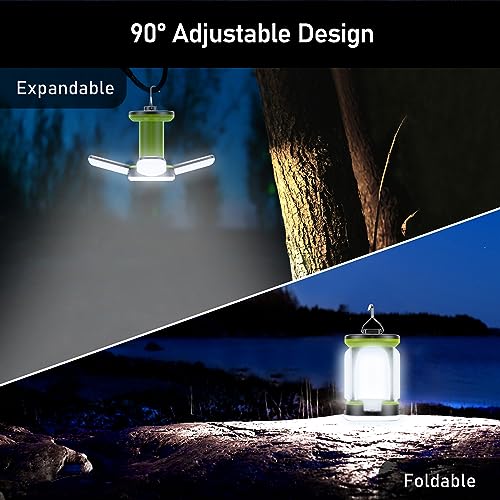 Detalle de Blukar Lámpara Camping LED Recargable, 7 Modos y 360° de Iluminación