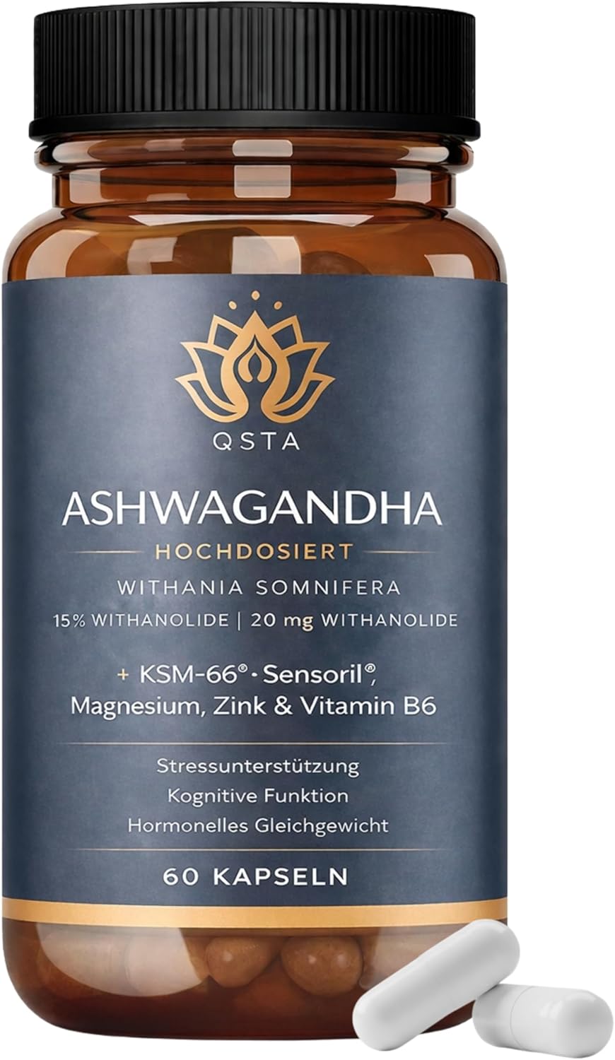 Detalle de Ashwagandha KSM-66 Kapseln 2 Monate