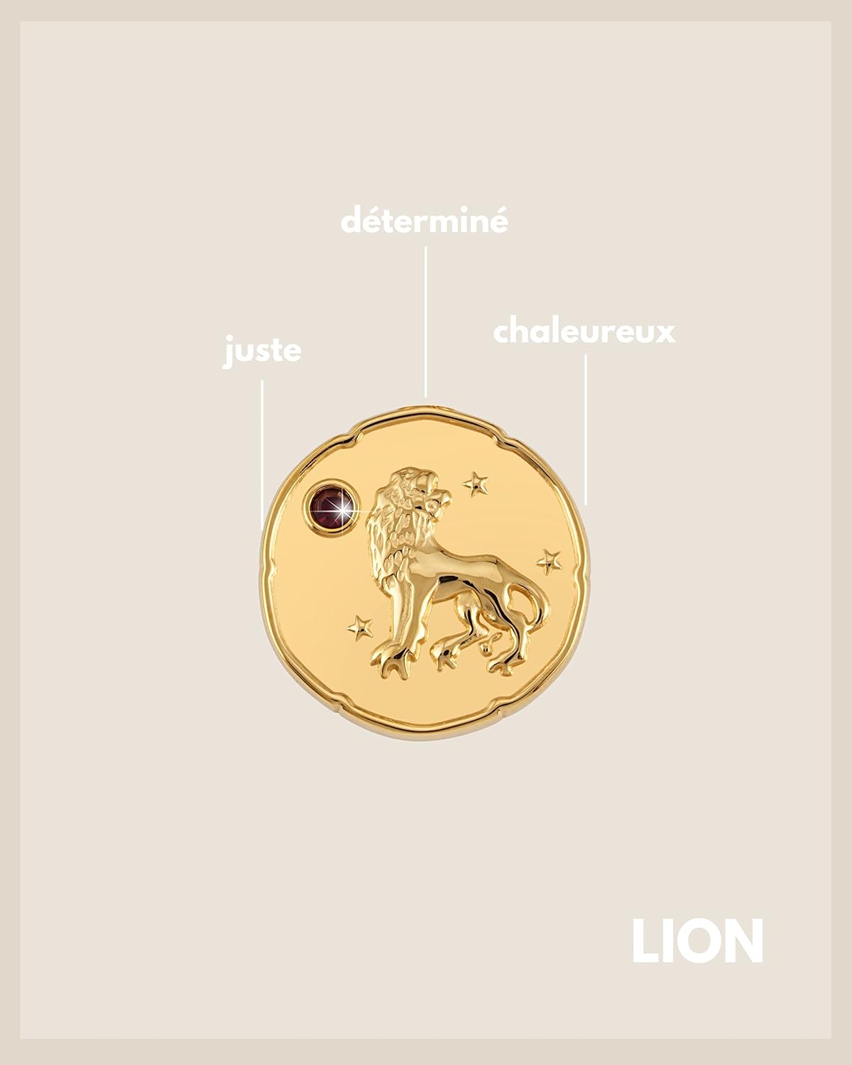 Detalle 2 de GD GOOD.designs Collier signe zodiaque 20 mm