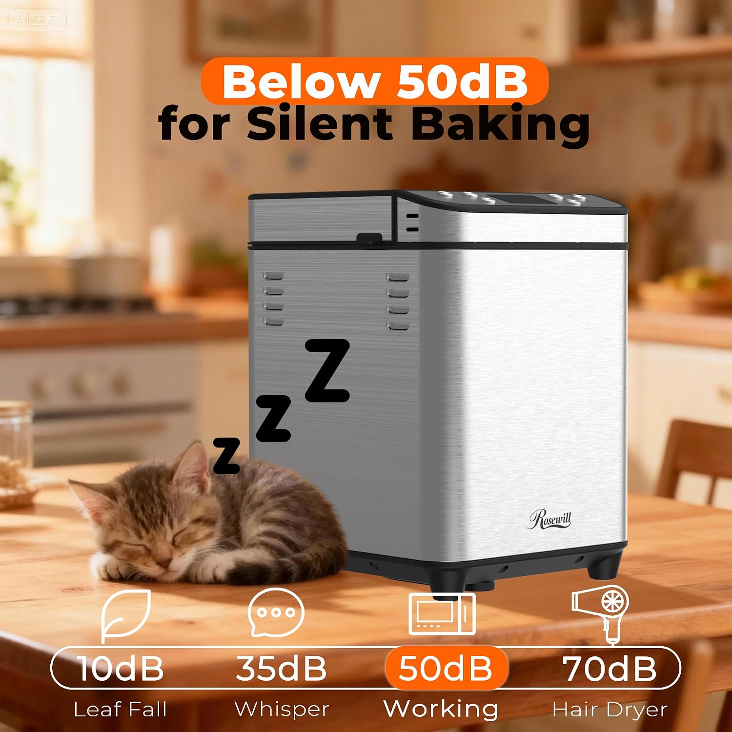 Thumbnail 6 de Rosewill 25-in-1 Bread Maker 2LB 🍞