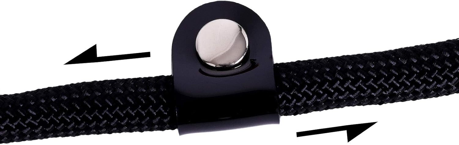 Thumbnail 4 de lionto Hundehalsband aus Nylon mit Zugstopp – 35 cm, 0,8 cm dick, schwarz