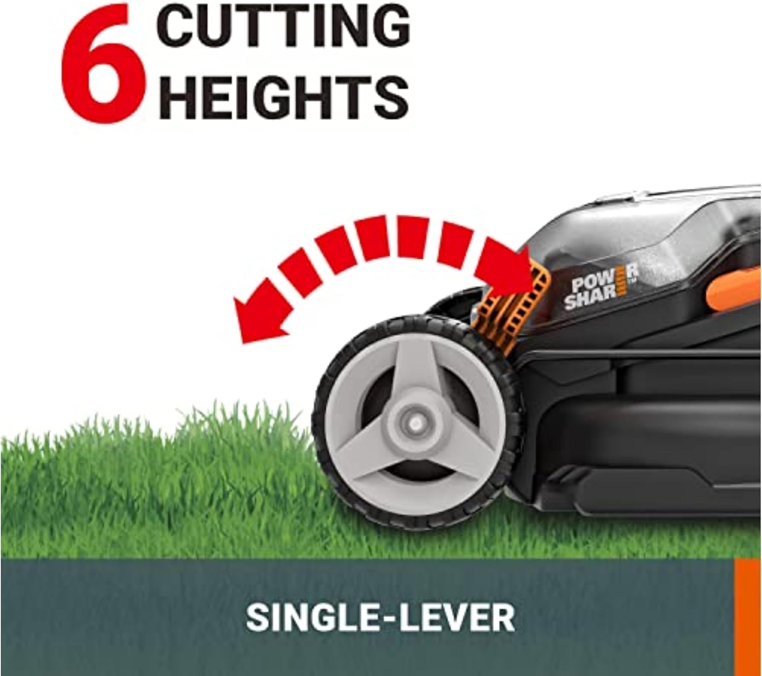 Thumbnail 3 de Worx WG779E.2 40V Cordless Lawn Mower — 34cm, 230m² Capable, Cut-To-Edge with 2 x 2.0Ah Batteries