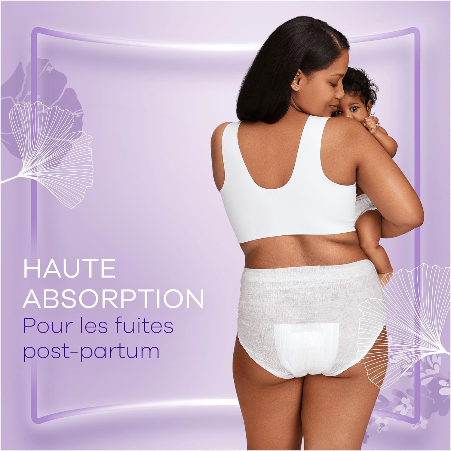 Detalle de Always Discreet Postpartum Culottes Jetables, Taille L – 8 pièces, haute absorption et confort