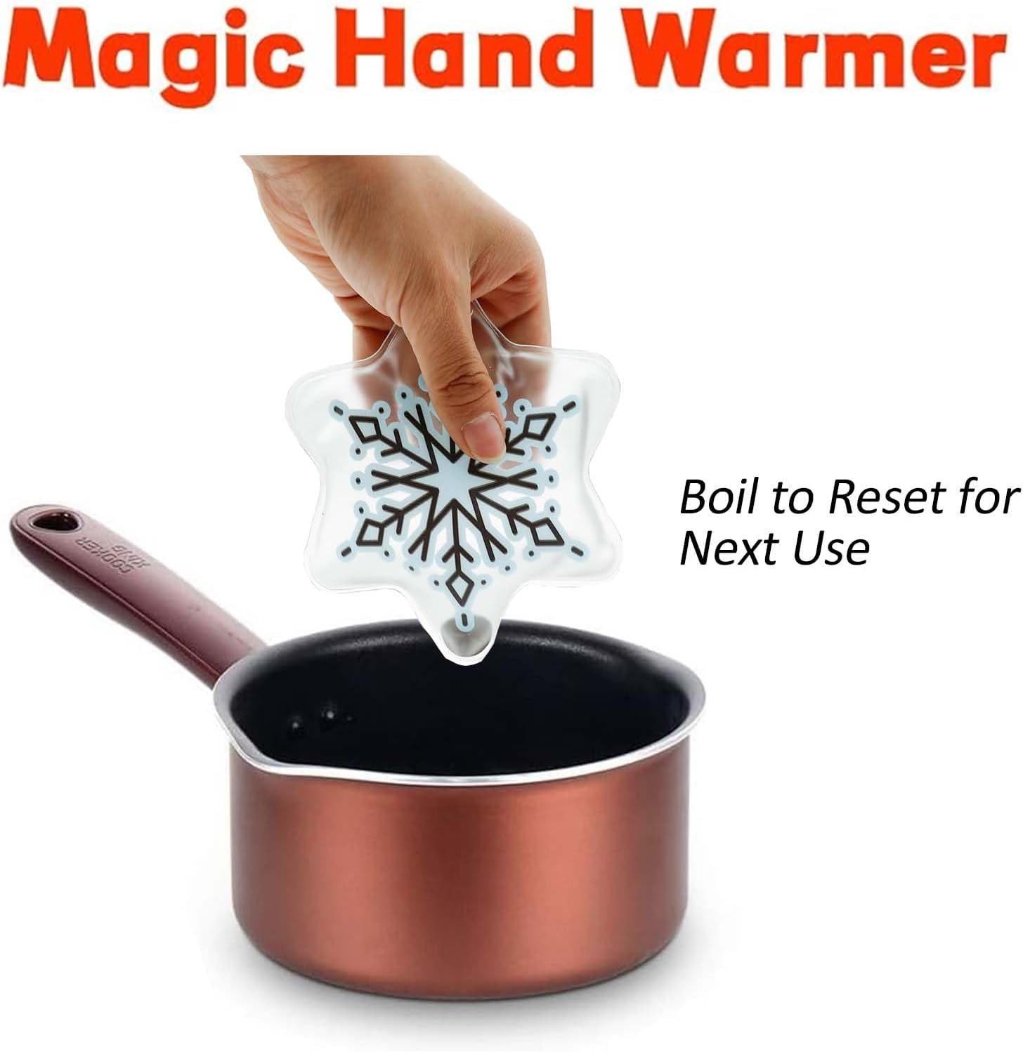 Detalle de Kiluiu Reusable Click-Heating Hand Warmers, 6-Pack for Hands, Feet and Ankles