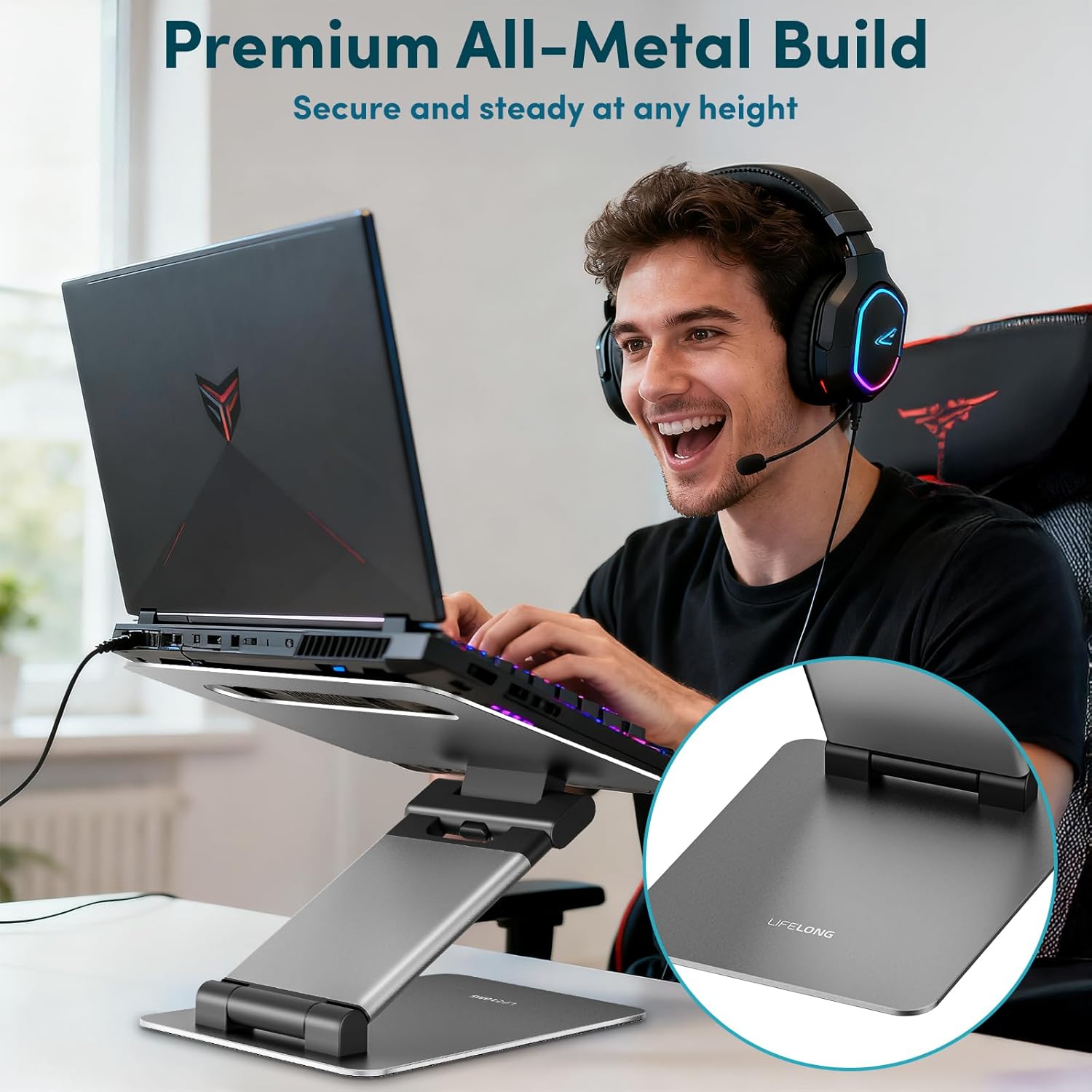 Thumbnail 4 de Lifelong Ergonomic Adjustable Laptop Stand