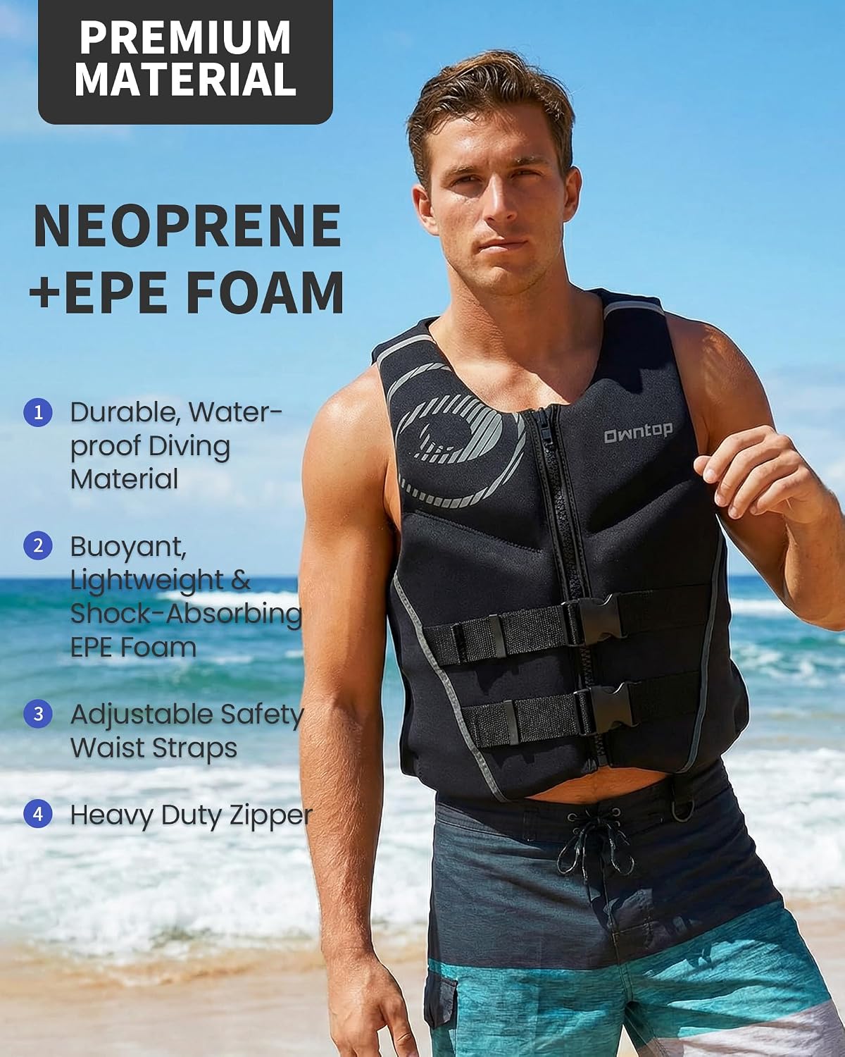 Detalle de Owntop Swim Vest in Neoprene