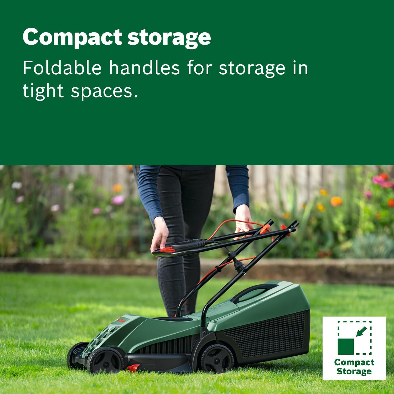Thumbnail 3 de Bosch EasyRotak 32-220 corded lawnmower (1200 W, 32 cm cut, 31-litre grass box) with extra 32 cm blade