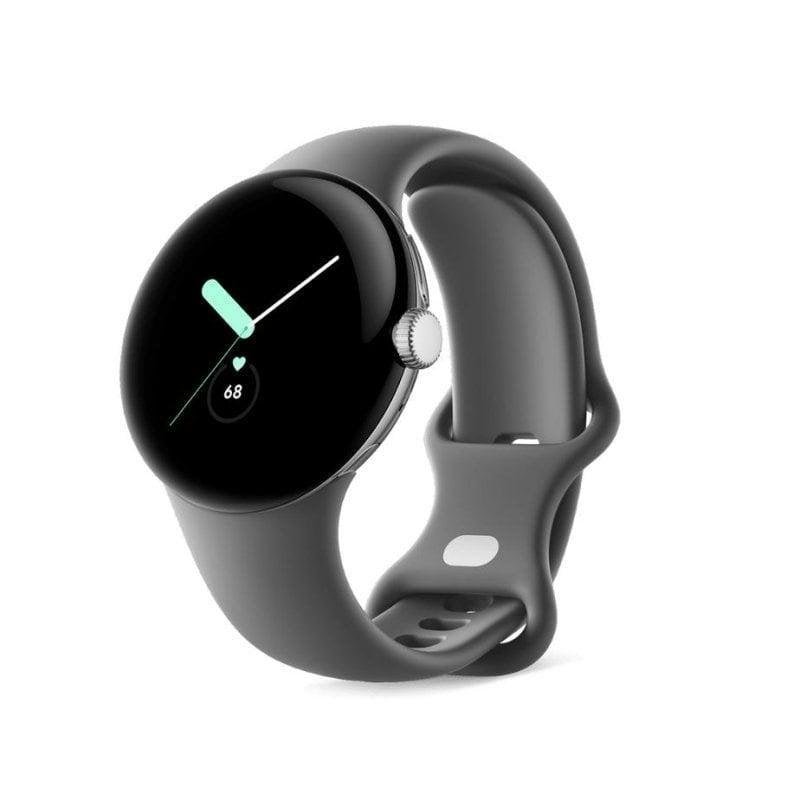 Detalle 2 de Google Pixel Watch 4G LTE 41 mm Plata con correa Carbón | ECG, SpO2, 5ATM