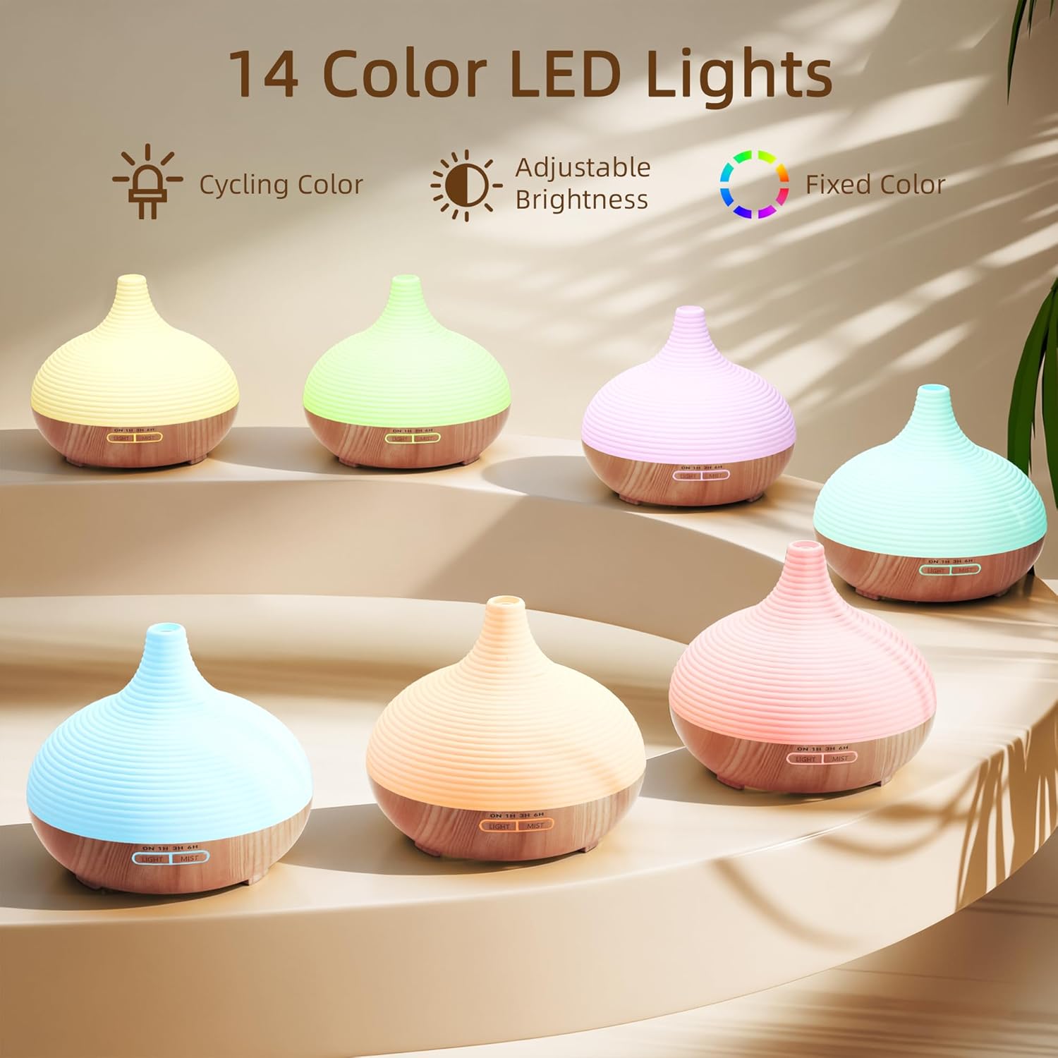Thumbnail 3 de ASAKUKI 300ml Essential Oil Diffuser