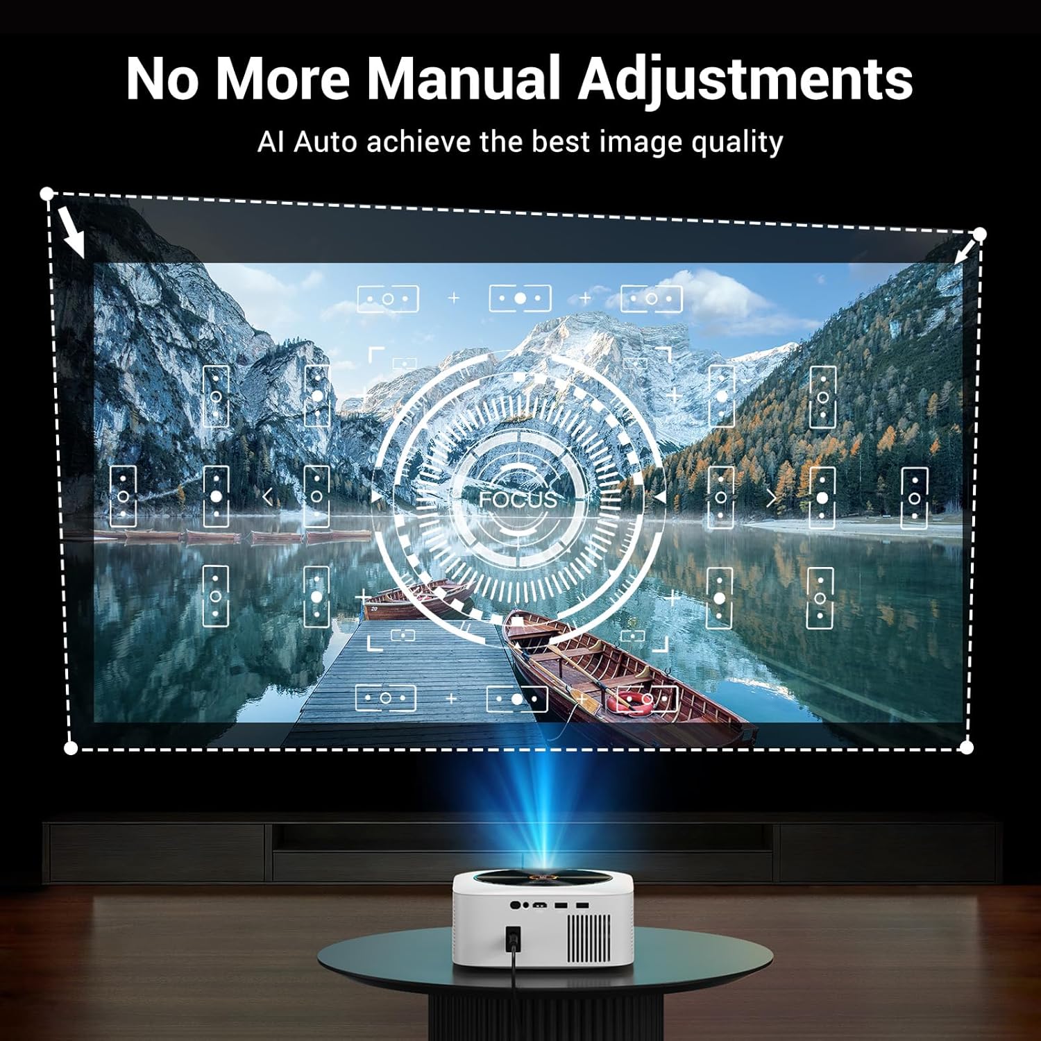 Detalle de HAPPRUN Smart Projector J7
