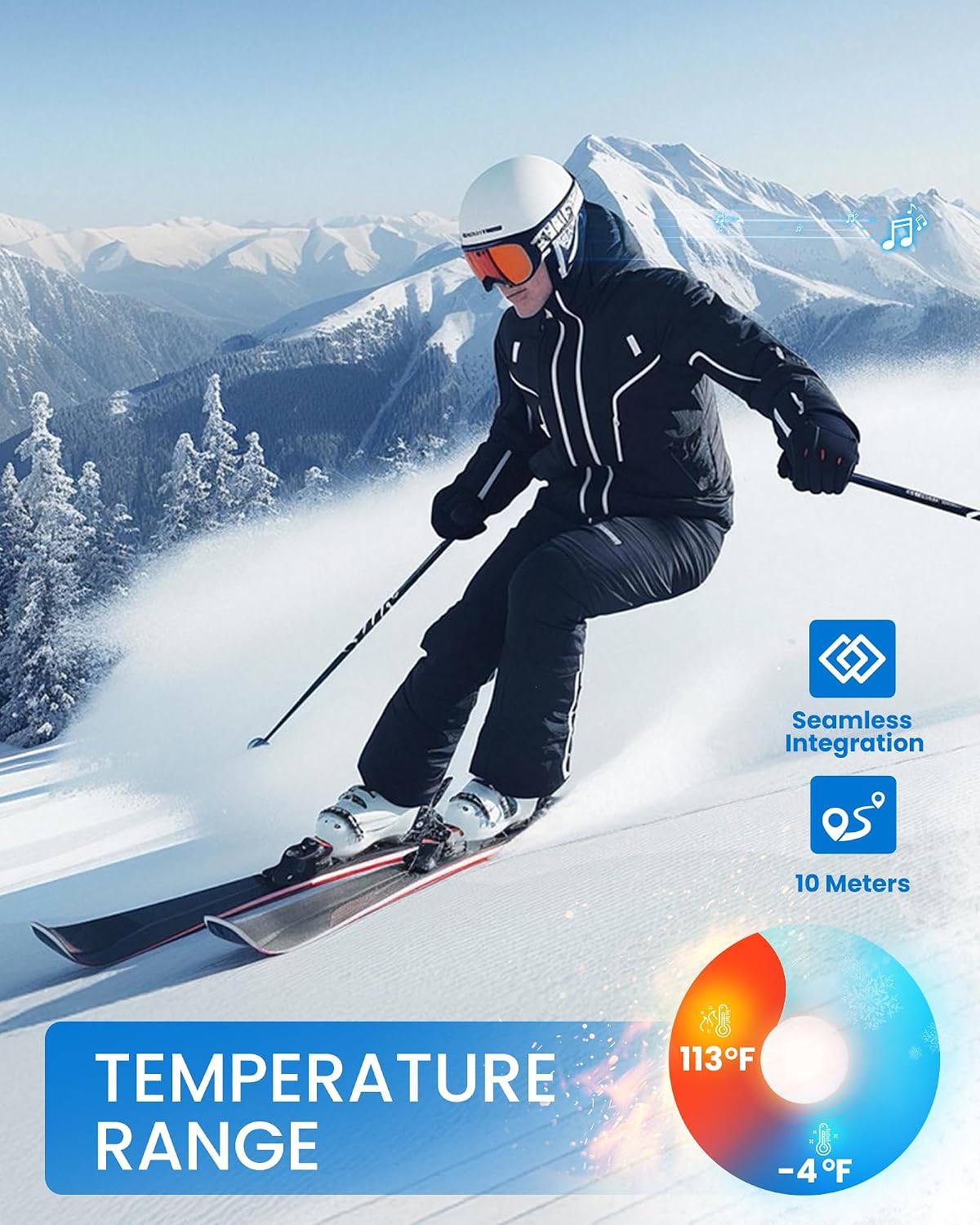 Thumbnail 6 de OutdoorMaster Update Ski Helmet Headphones Bluetooth 5.0