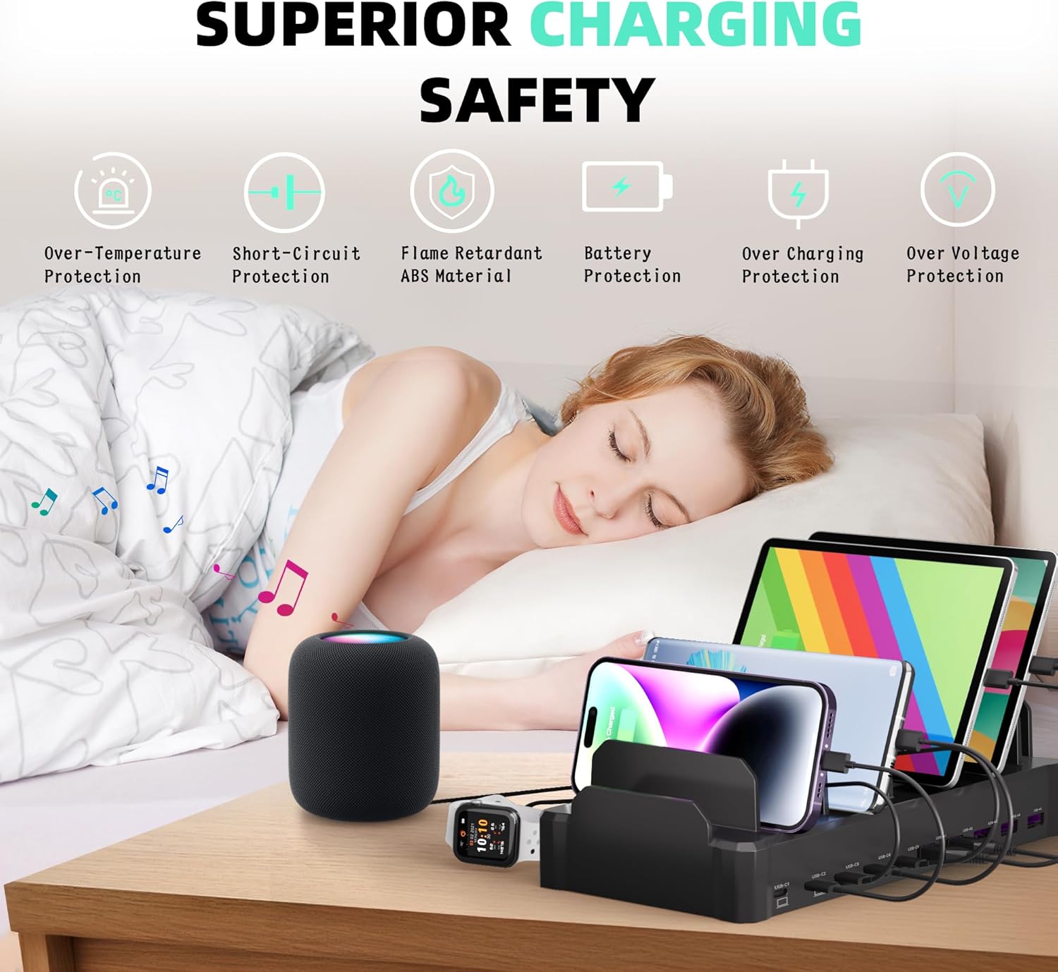 Thumbnail 3 de Zobirez 420W 10-Port Charging Station for Multiple Devices 🔌