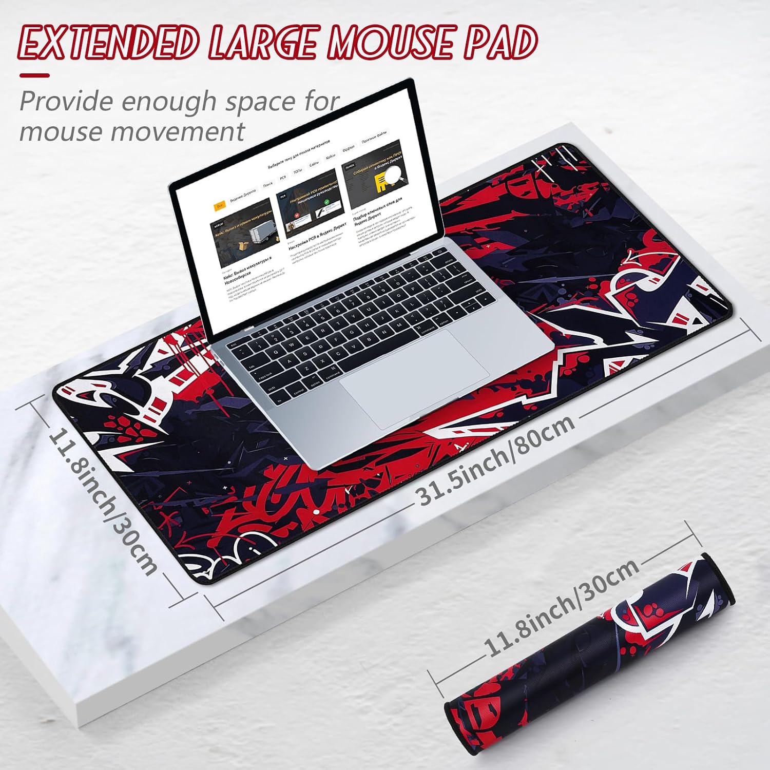 Detalle 2 de EFISH Y12 800x300mm Gaming Mouse Pad