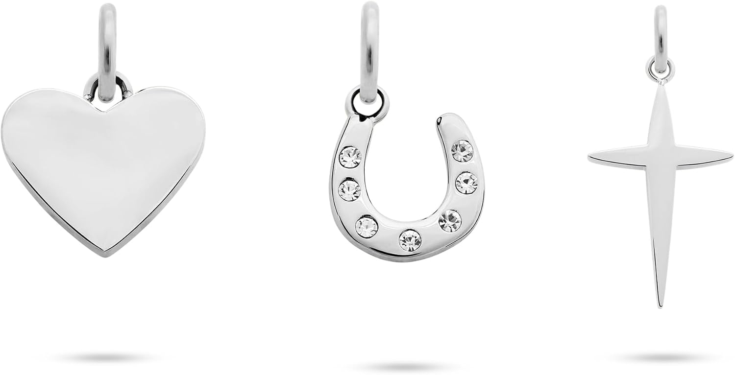 Detalle de Tamaris Charms Collection: Edelstahl-Anhänger in Goldoptik – Herzen, Ketten und Charms-Sets vielseitig kombinierbar