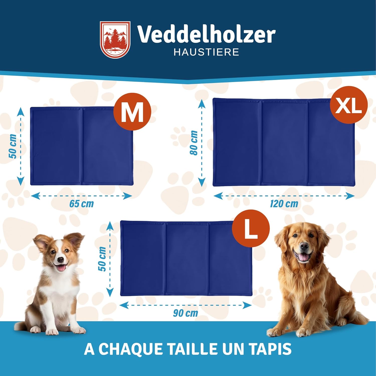 Thumbnail 2 de Veddelholzer Tapis rafraîchissant auto-refroidissant Extra épais pour chien (L)
