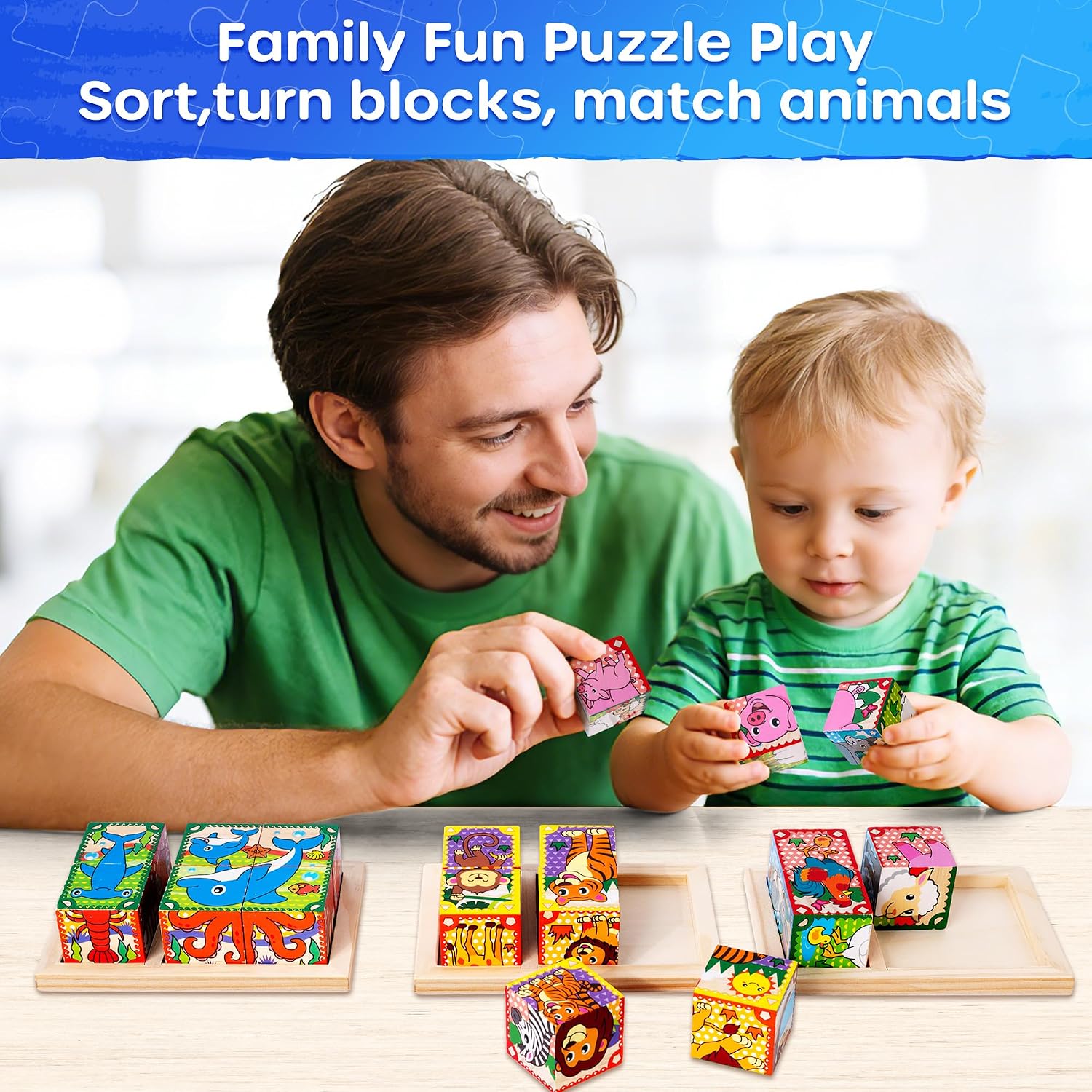 Thumbnail 1 de SYNARRY Wooden Cube Puzzle