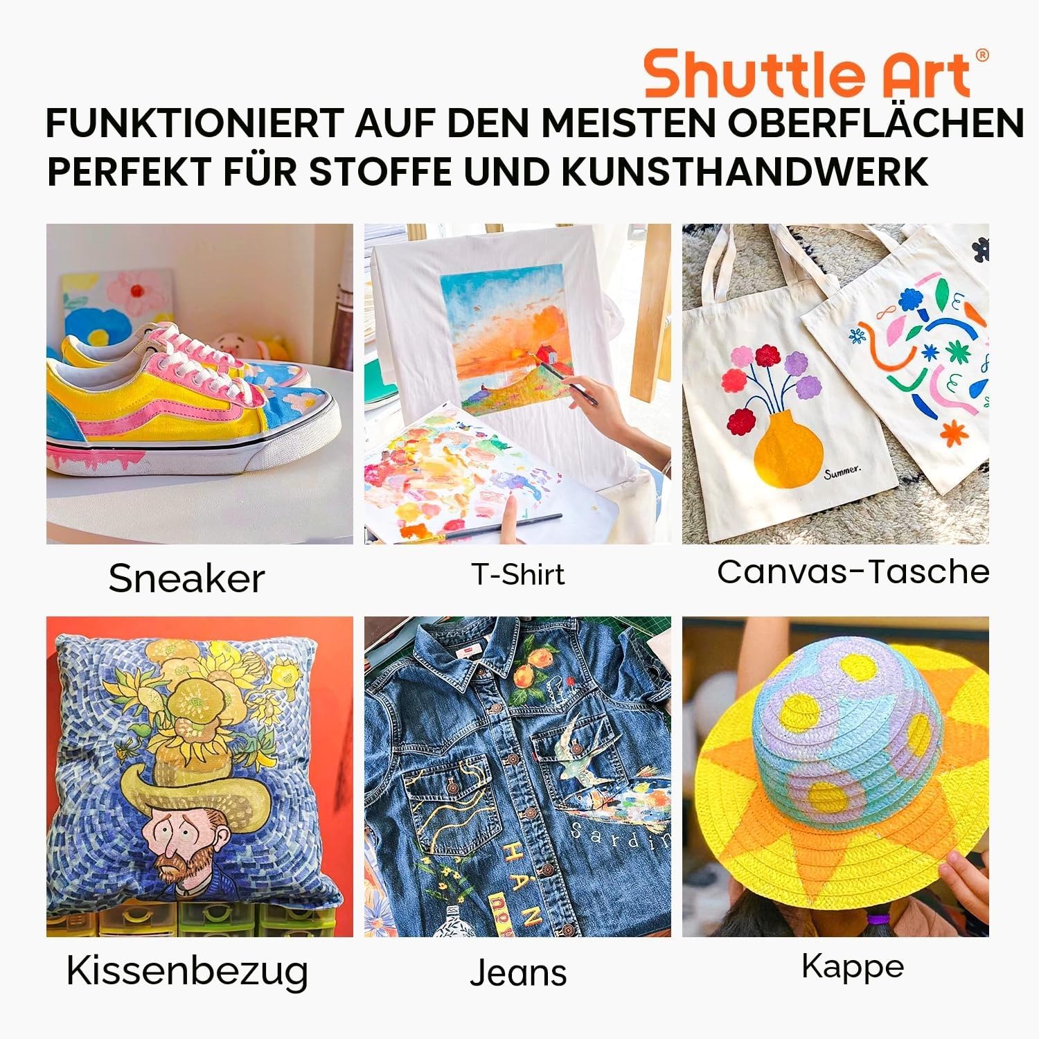 Thumbnail 6 de Shuttle Art Textilfarben Set 30 Farben
