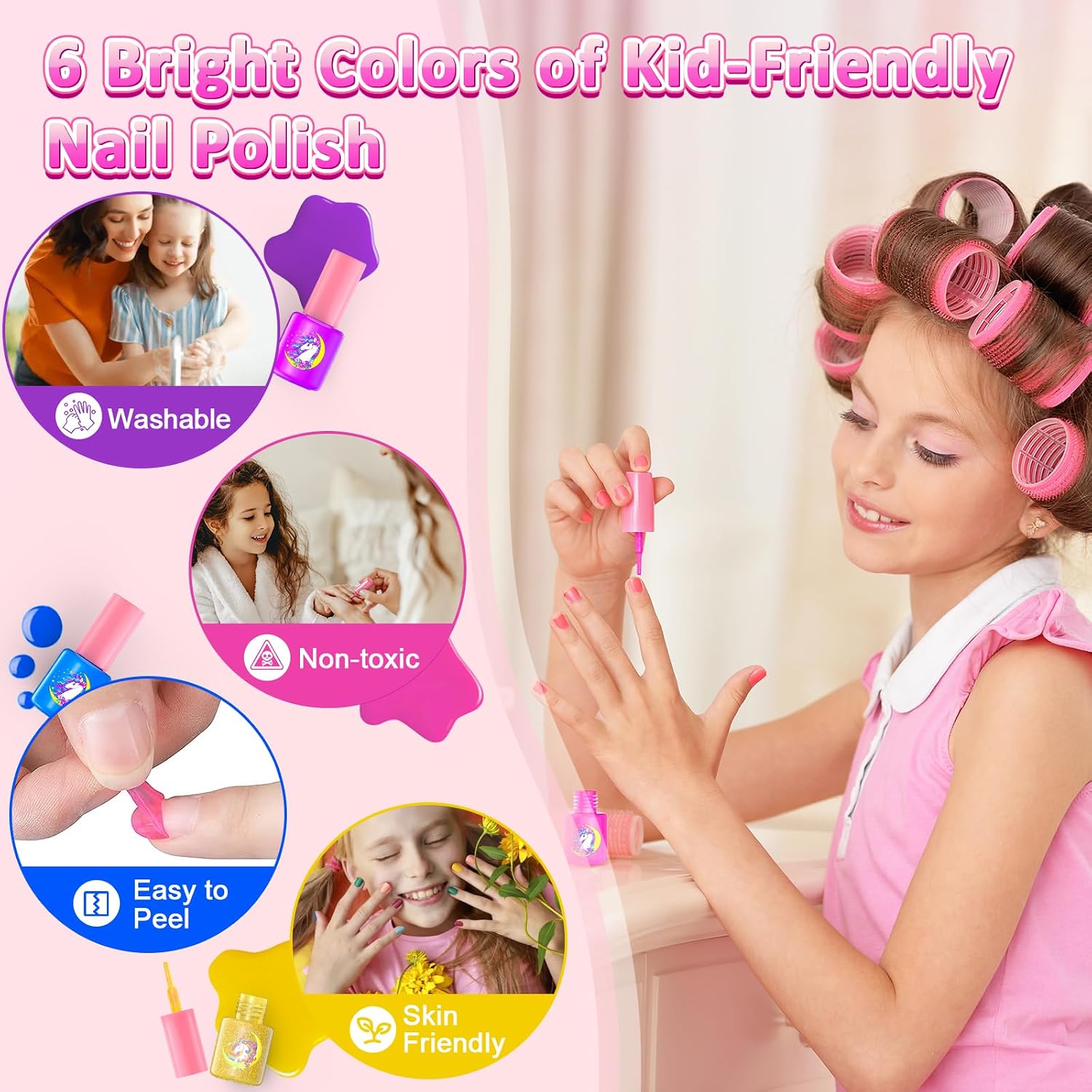 Detalle 2 de Kids Nail Polish Set Age 3-12 💅