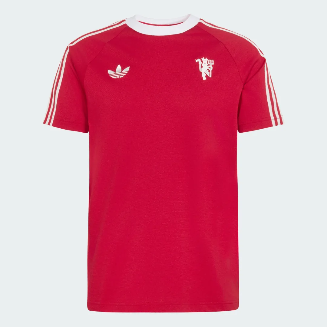 Detalle de Camiseta Manchester United Originals de Adidas – Burgundy