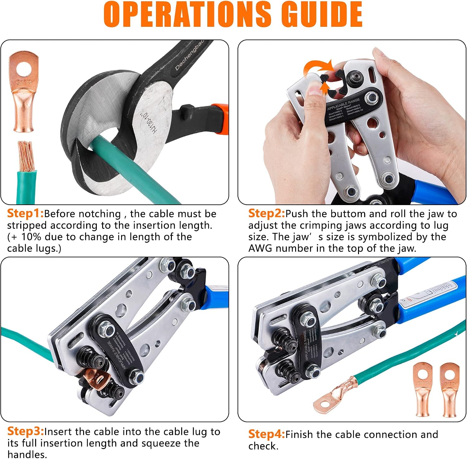 Thumbnail 5 de HX-50B Crimping Tool 6–50 mm² kit 🛠