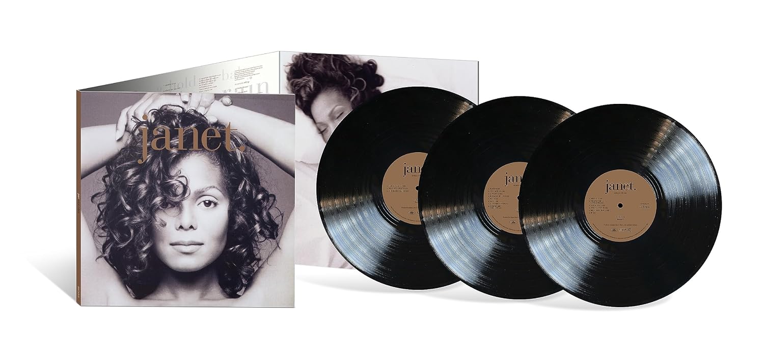 Detalle de Janet Jackson janet. 3-LP Vinyl Set with 7 Bonus Tracks and Gatefold Jacket