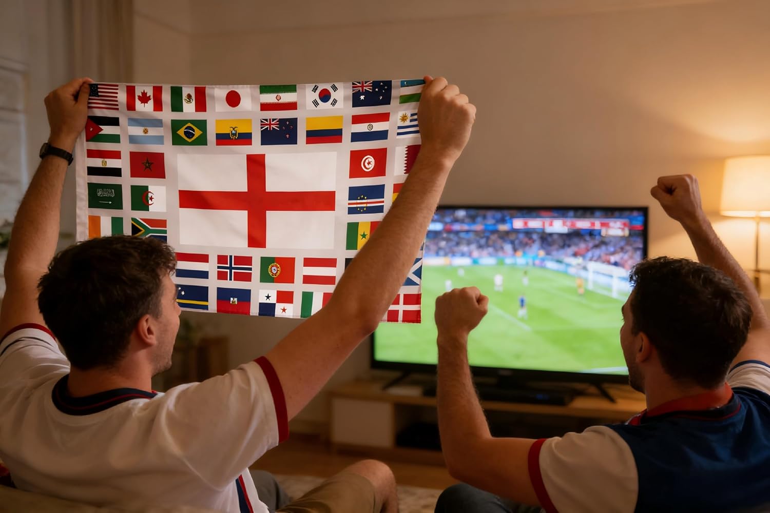 Detalle 2 de 5x3 ft Large 2026 World Cup Flag for England Fans