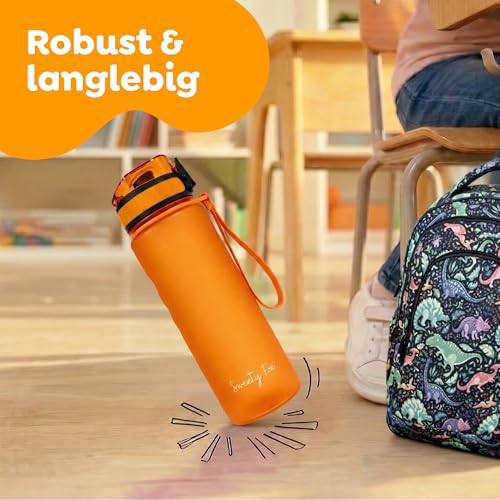 Thumbnail 4 de Sweety Fox Kinder-Trinkflasche 500 ml Orange – auslaufsicher, kohlensäuregeeignet