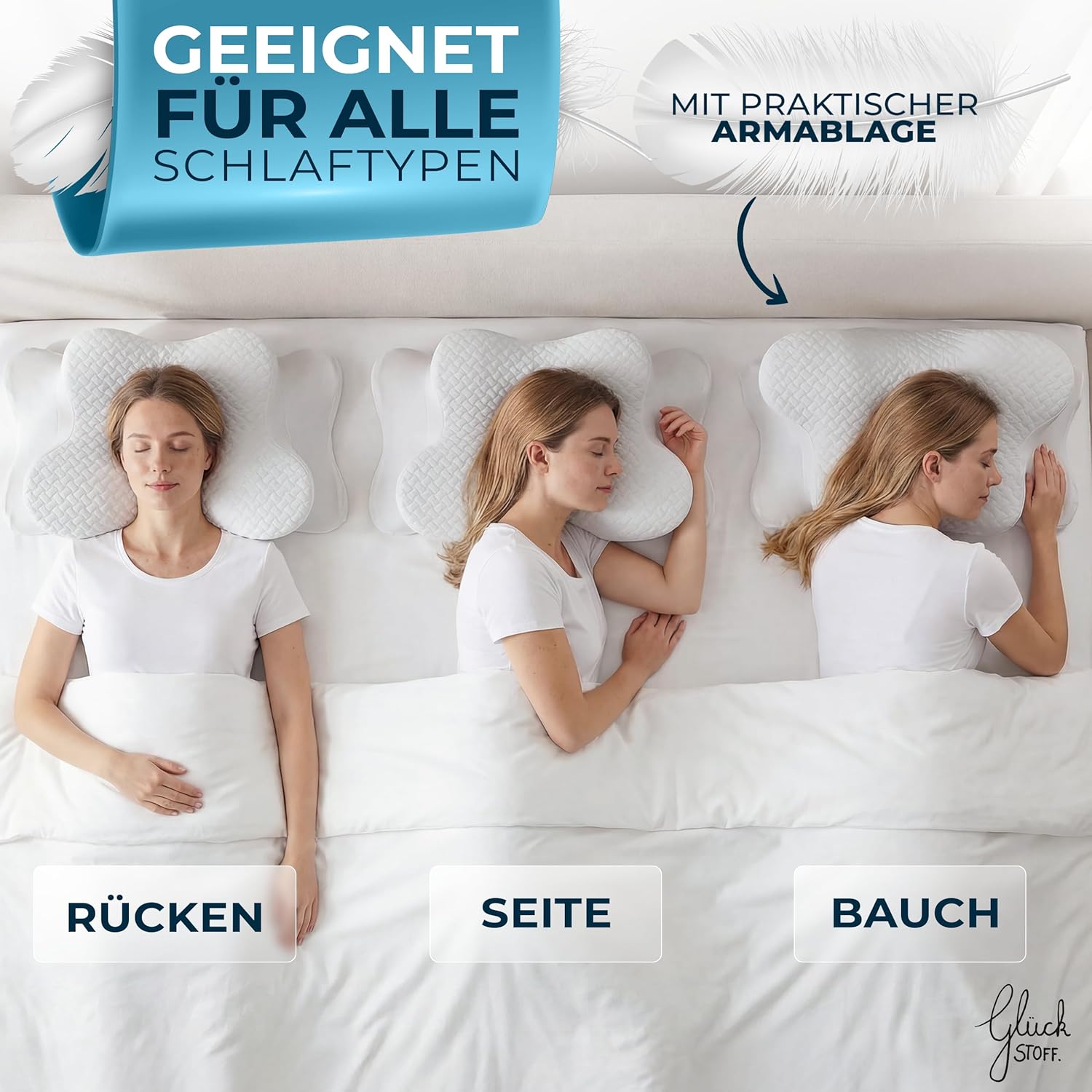 Thumbnail 2 de Glückstoff® Orthopädisches Kissen, 30 cm