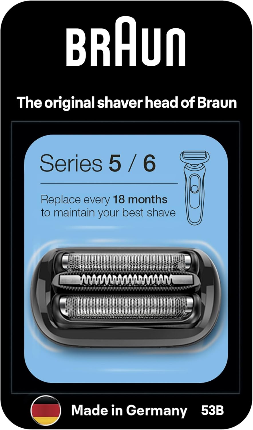Thumbnail 6 de Braun Serie 5 53B: testina originale per rasoi Elettrici Barba, compatibile Series 5 e 6