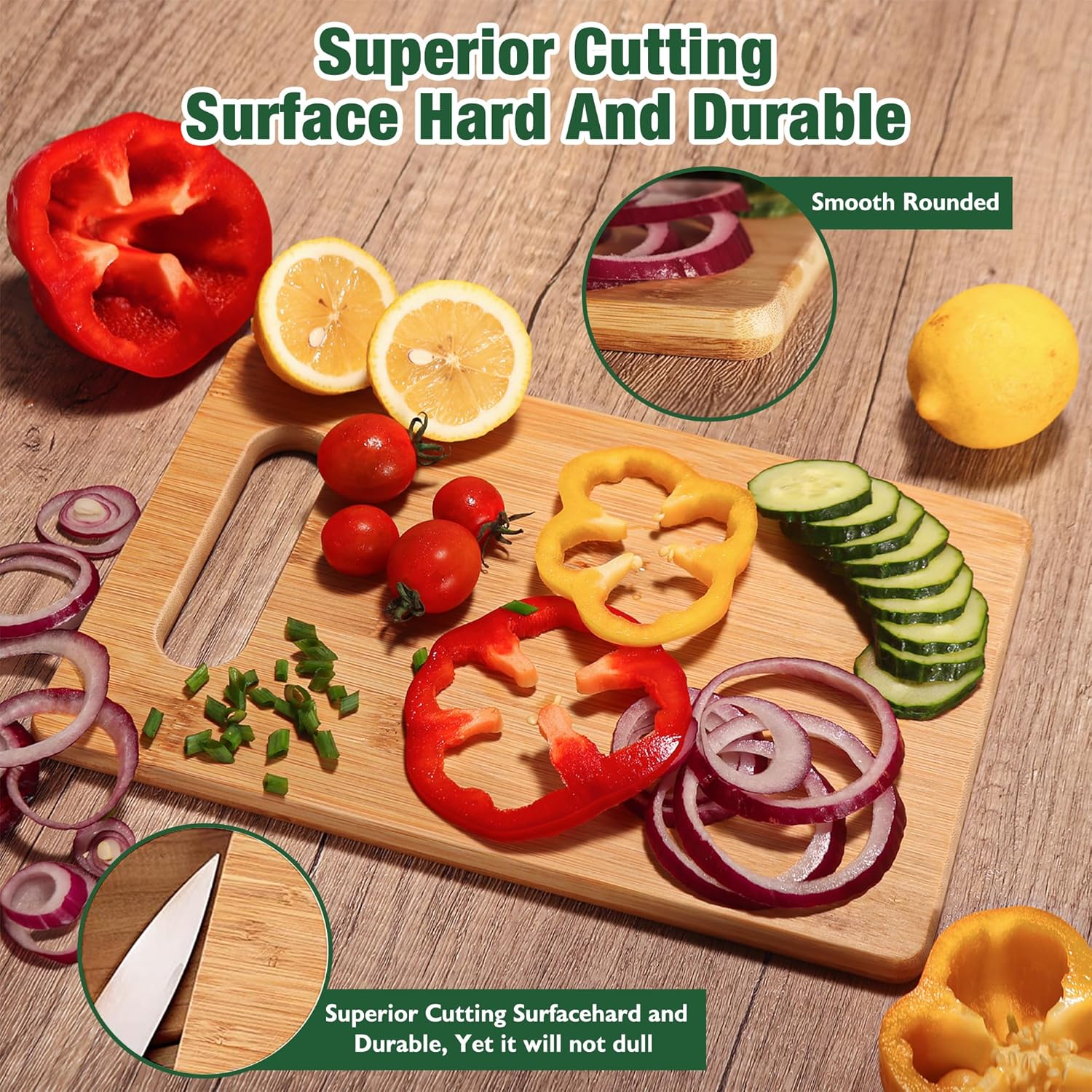 Detalle de Retirement Gifts for Women 2026: Multifunctional Bamboo Cutting Board for Coworkers and Friends