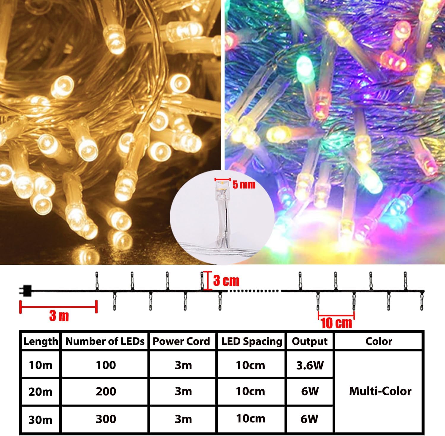 Thumbnail 1 de MOLVCE Led Lichterkette 20 m