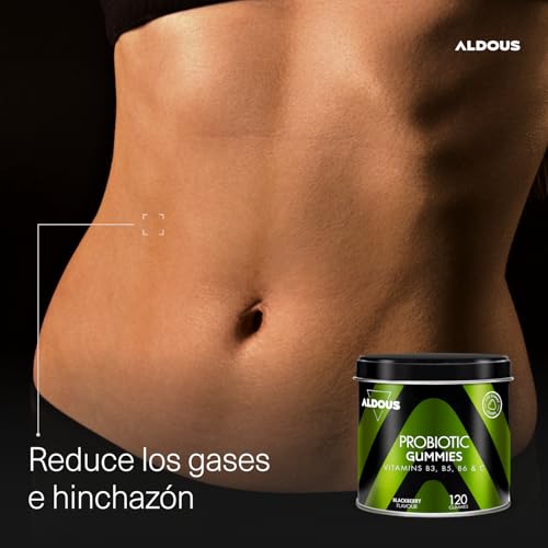 Thumbnail 7 de 120 Probioticos en Gominolas con Vitamina C - Aldous Bio, sabor mora