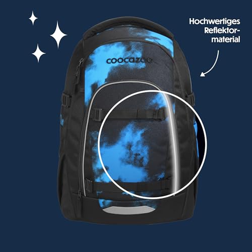 Thumbnail 5 de Coocazoo MATE Schulrucksack Mystic Clouds – Ergonomischer Tornister, 30 L, schwarz-blau