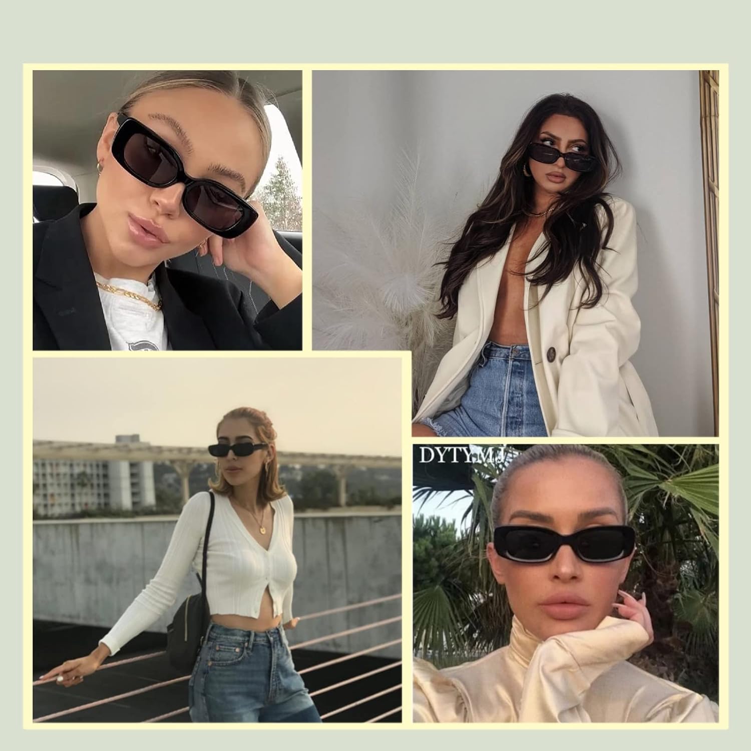 Detalle de JASPIN Rectangle Sunglasses with PC Material