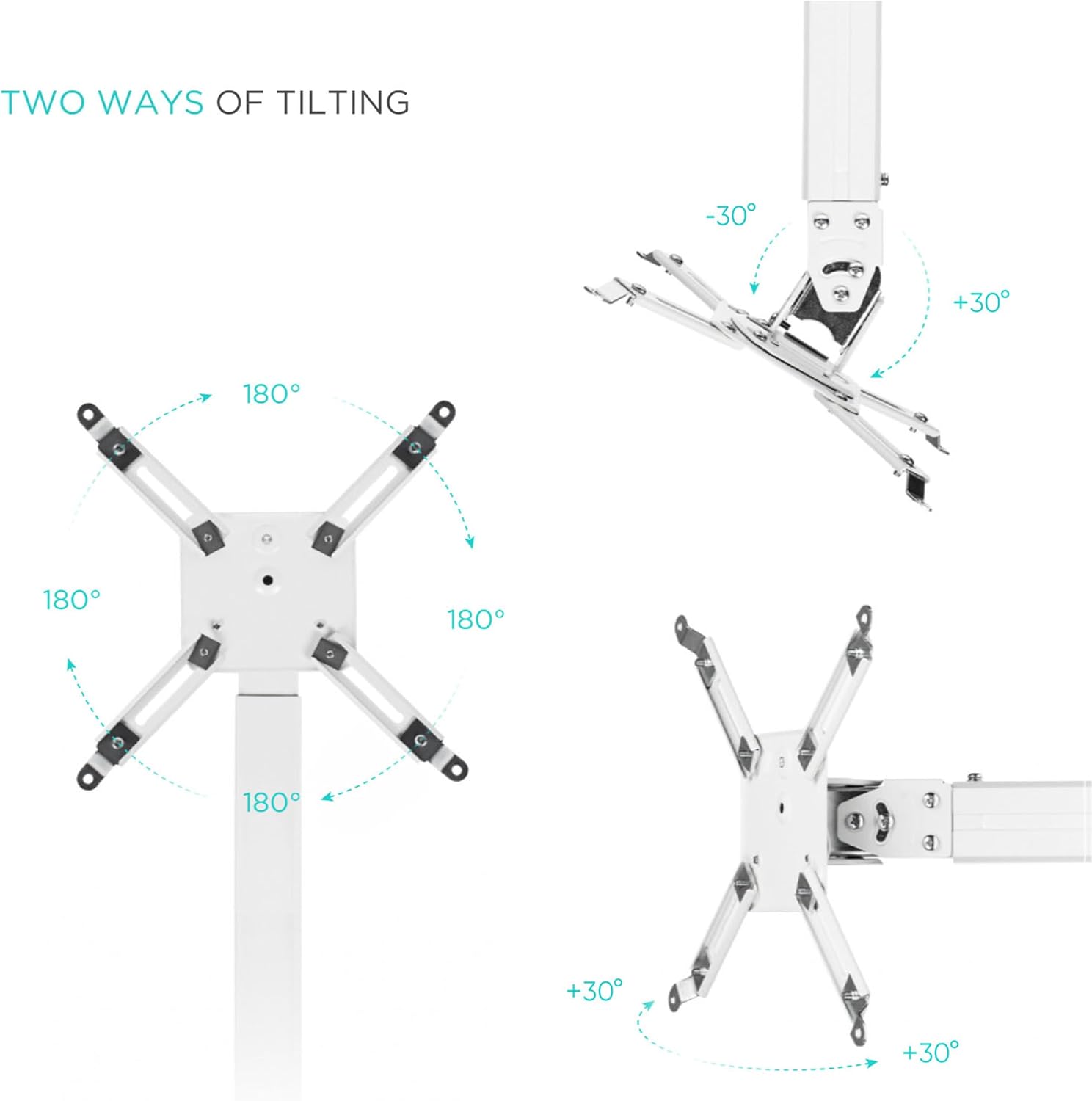 Detalle de ONKRON K5A-W Universal Projector Ceiling Mount (Extendable, 10 kg)