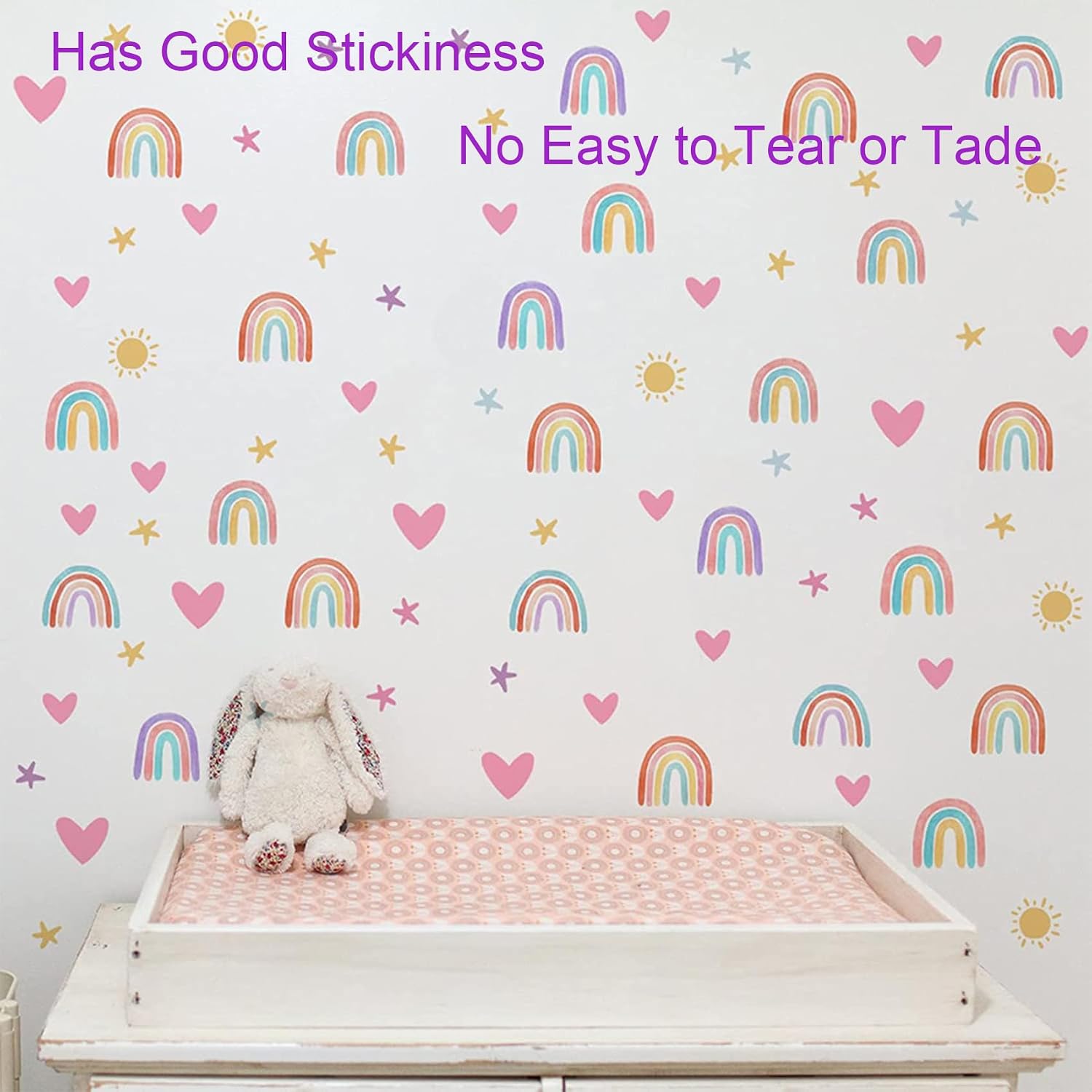 Thumbnail 6 de Rainbow Wall Decals, 123 Pieces