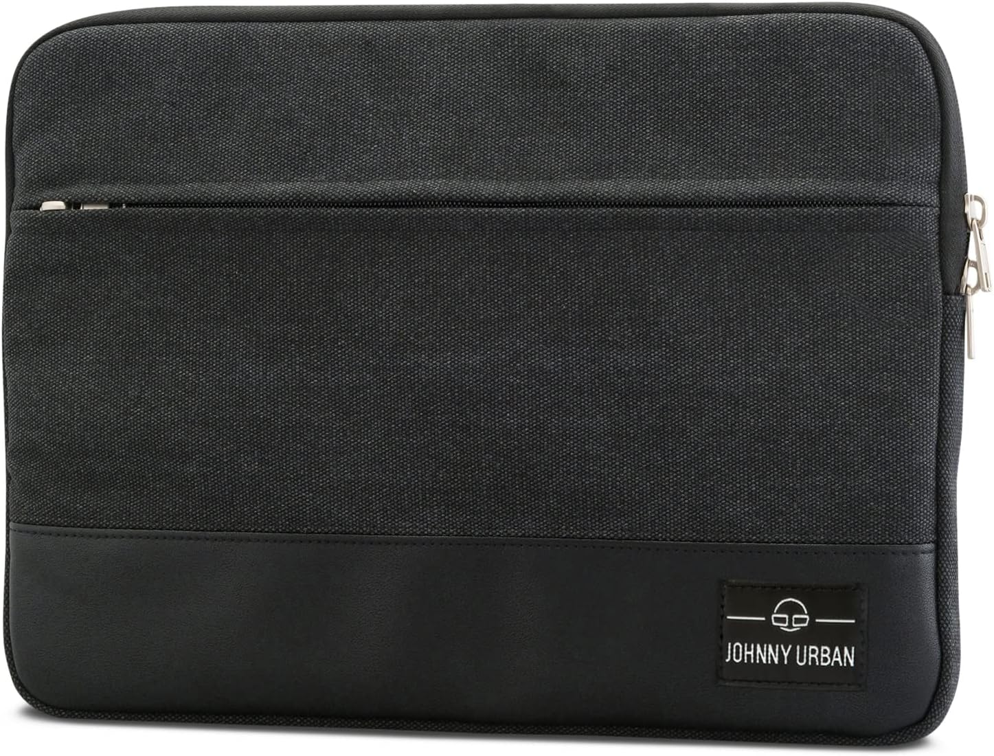 Detalle de Custodia per MacBook Pro 13 e MacBook Air (2018) Johnny Urban in tela e pelle vegana imbottita antracite