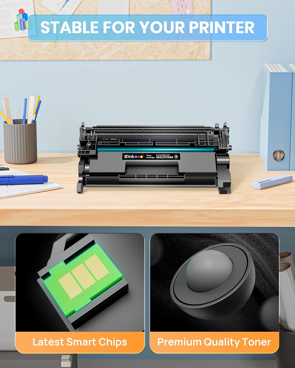 Detalle de E-Z Ink toner cartridge 58A