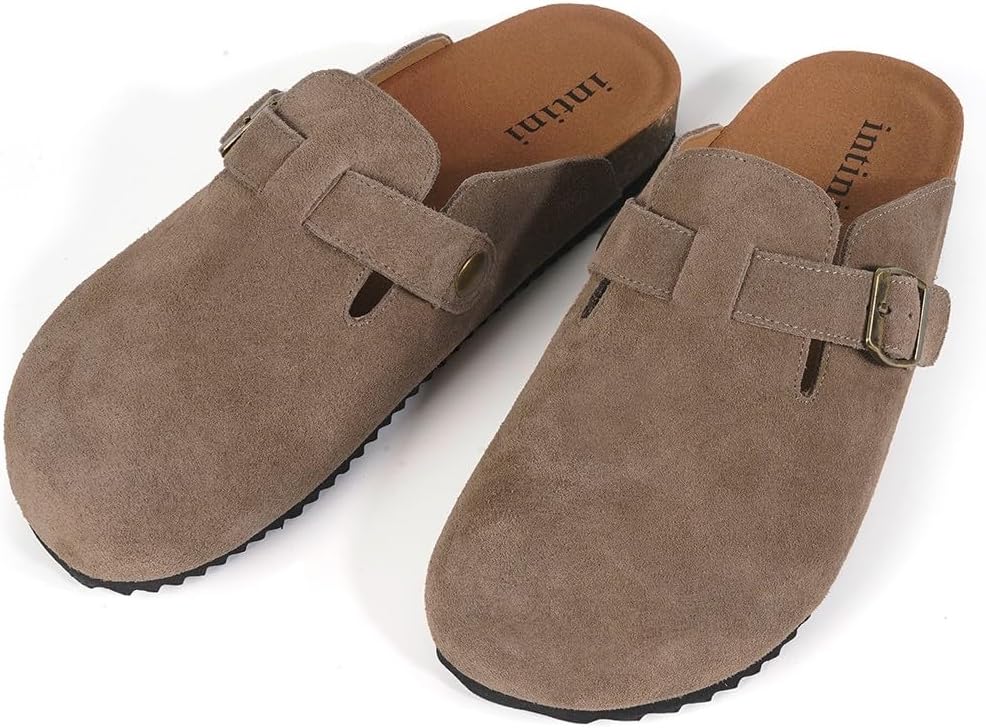 Thumbnail 6 de Sabot uomo/donna chiuse in pelle con fibbia regolabile e suola antiscivolo (36-46)