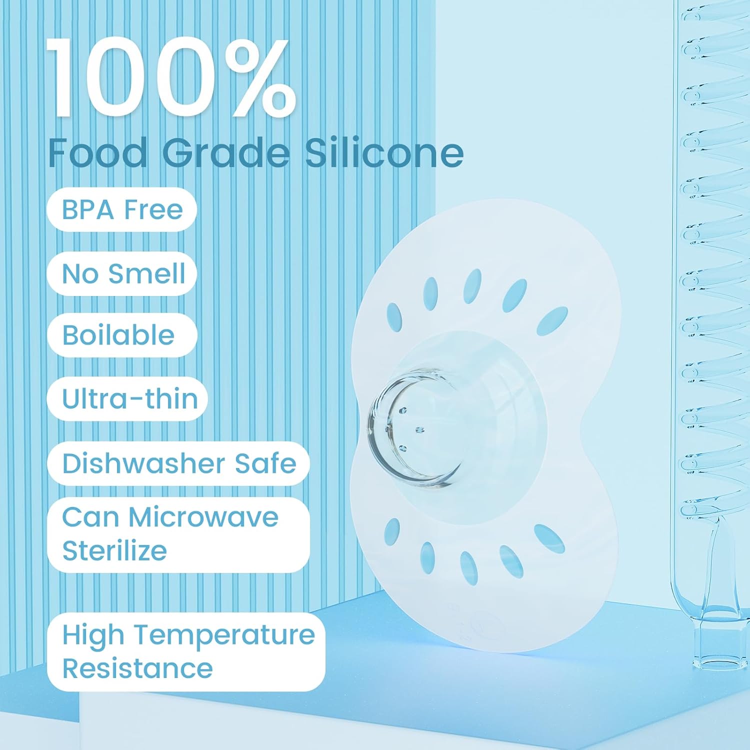Thumbnail 3 de Porwke 20mm Nipple Shields for Breastfeeding – 2 Pack in Medical Grade Silicone